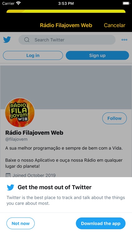 Rádio Filajovem Web screenshot-4