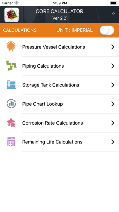 CORE Calculator App screenshot 2