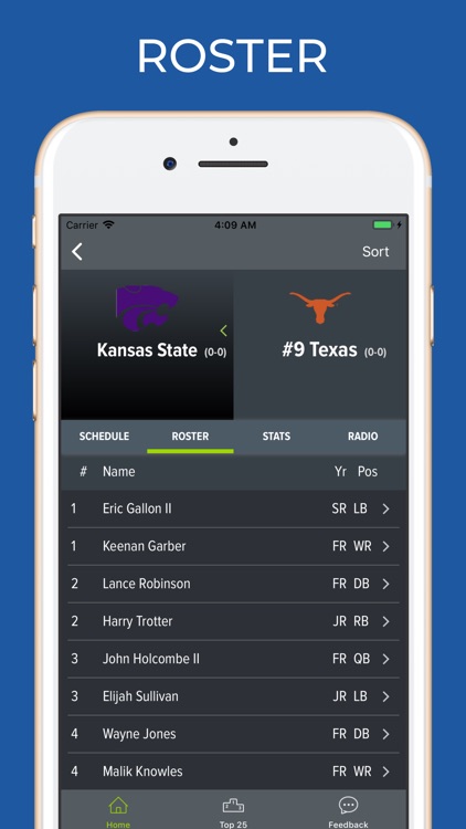 Kansas State Football Schedule