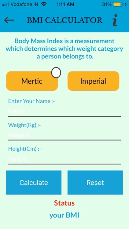 Health BMI & BMR Calculator