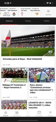 Screenshot 5 Rayo Vallecano - App oficial iphone