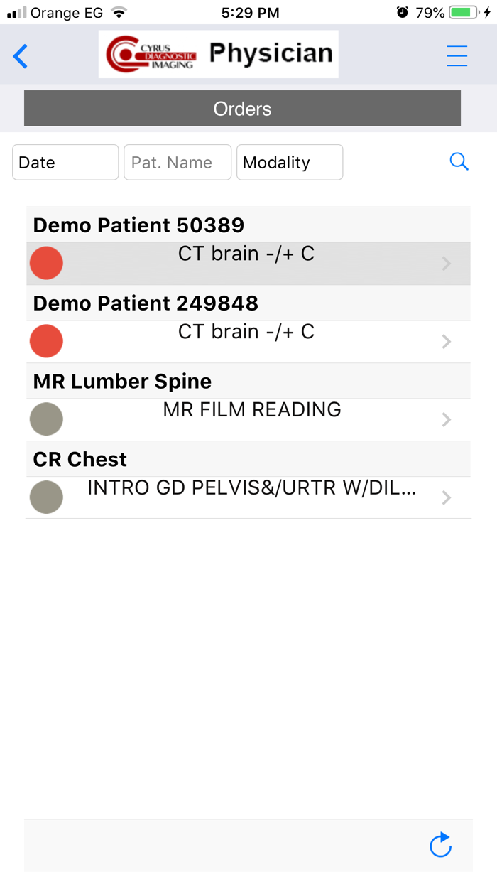 Cyrus Physician Portal