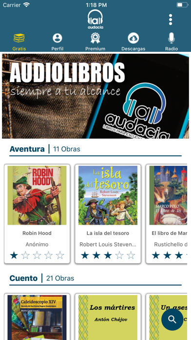 Audacia Audiolibros screenshot 2