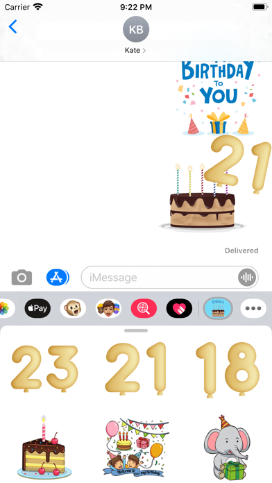 Birthday Funny Wishes Stickers screenshot 3