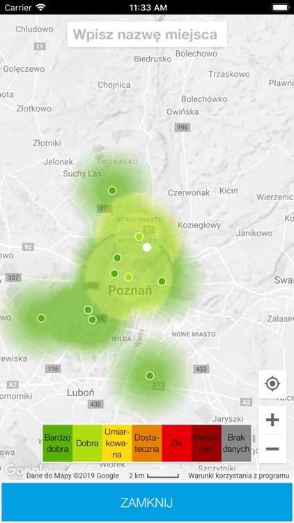 Monitoring Powietrza Poznań