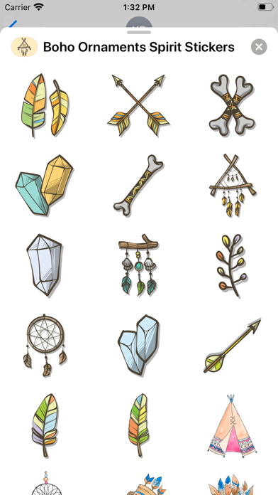 Boho Ornaments Spirit Stickers screenshot 2