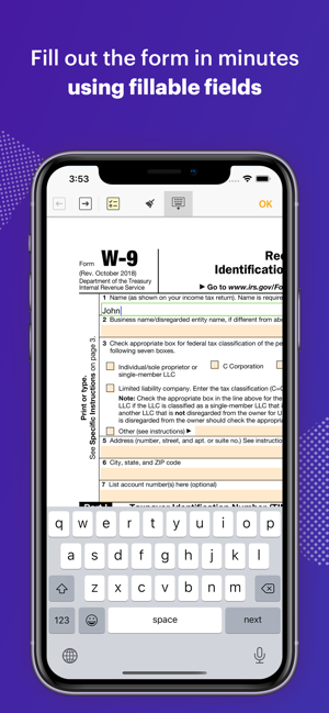 W-9 Form - PDF Template(圖3)-速報App