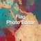 Create Flag Profile Photos with Flags of the world overlaid over your Photos