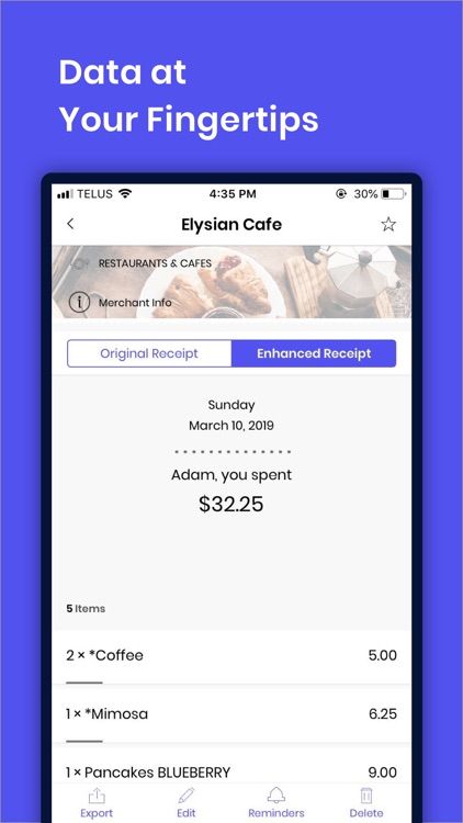 Receipt Rover: Track Receipts