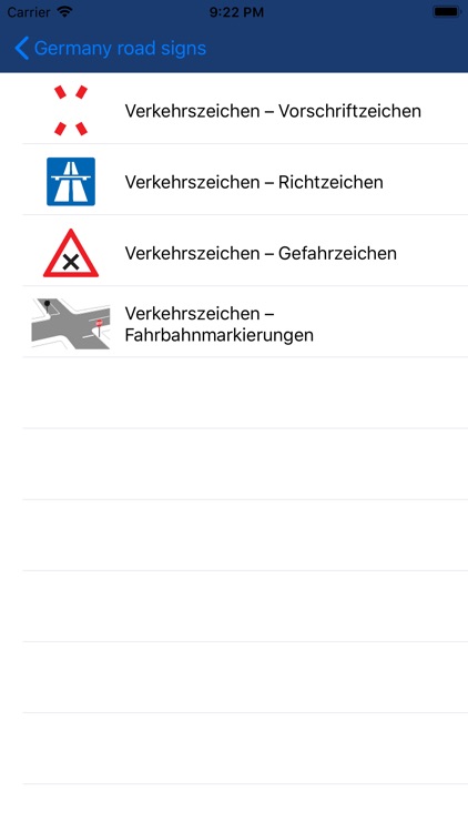 Verkehrszeichen Deutschen