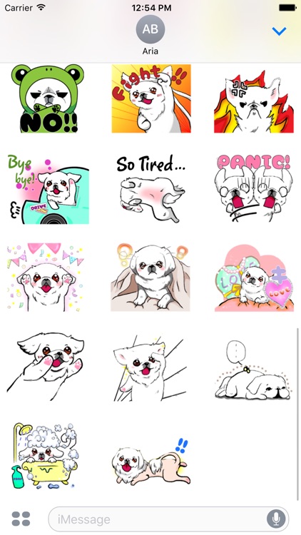 Cute Pekingese Dog Peke Emoji screenshot-3