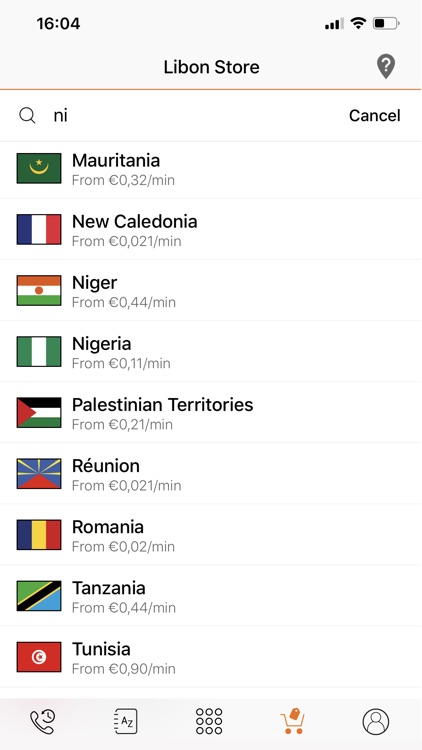 Libon - International calls