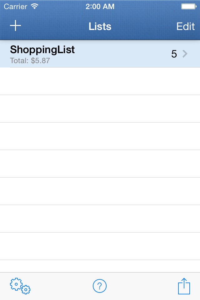 ShoppingList screenshot 4