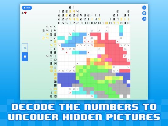 Falcross - 100,000+ Picross logic puzzles screenshot