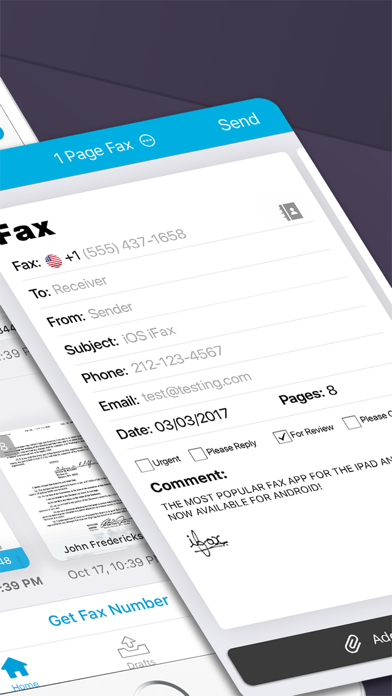 iFax - Send & Receive Faxes Screenshot 2