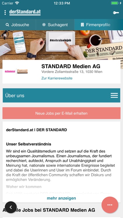 Jobs DER STANDARD screenshot-3