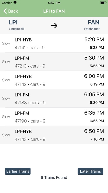 Hyderabad Local Timetable screenshot-3