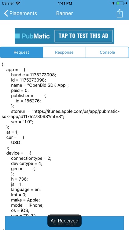 OpenBid SDK App screenshot-3