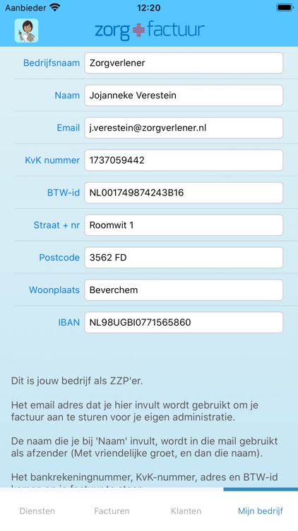 Zorgfactuur screenshot-3
