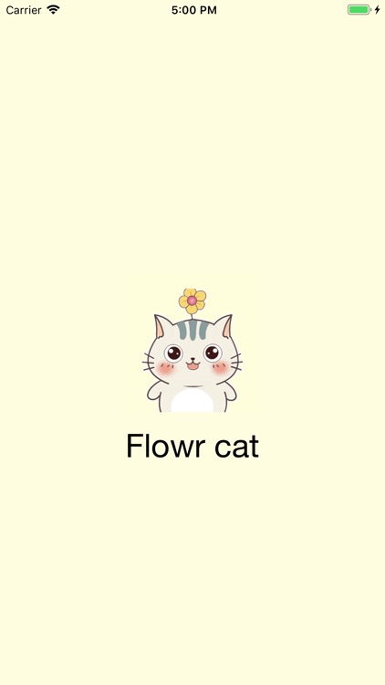 Flower cat