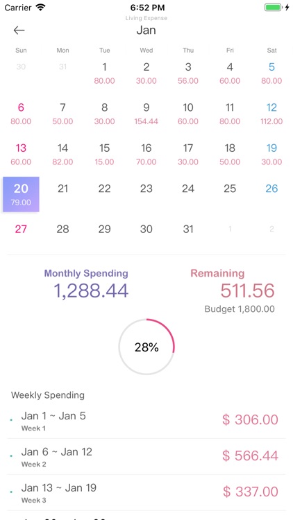 Weple Wallet - Easy BudgetBook screenshot-3