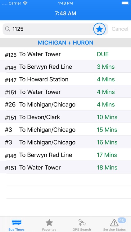 Bus Times - Chicago