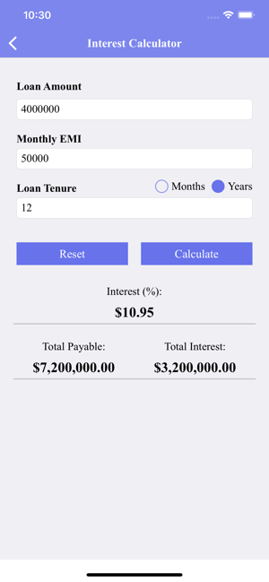 EMI計算器和貸款計劃師(圖4)-速報App