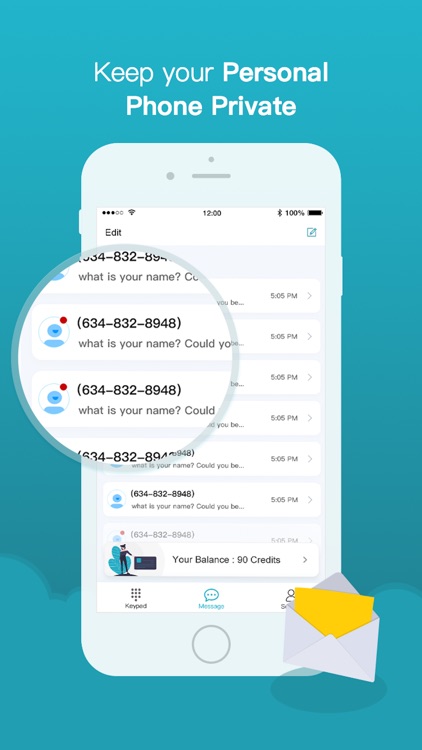 Second number line: Call+Text screenshot-3
