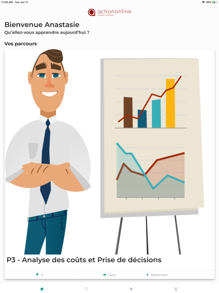 Action on Line Mobile learning