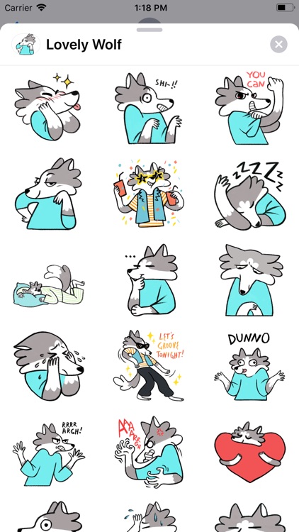 Lovely Wolf Sticker Pack