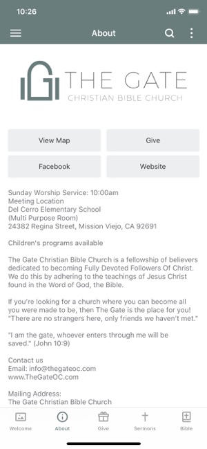 GATE CHRISTIAN BIBLE CHURCH(圖3)-速報App