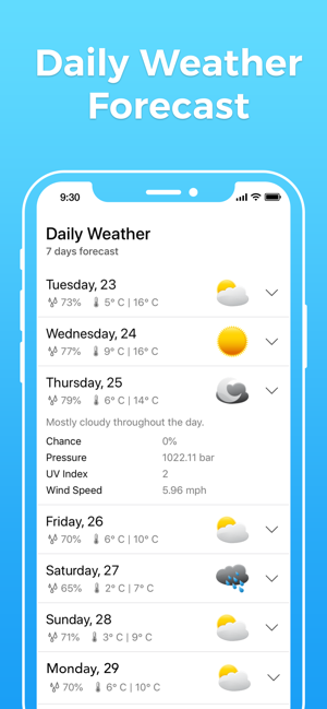 Weather Live : Weather Master(圖4)-速報App