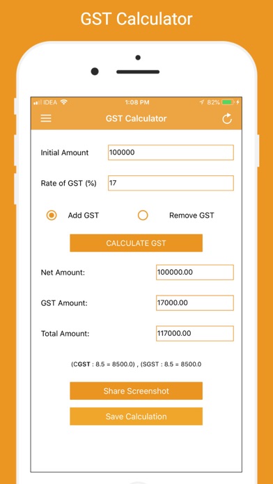 GST Calculator - Tax Planner screenshot 2