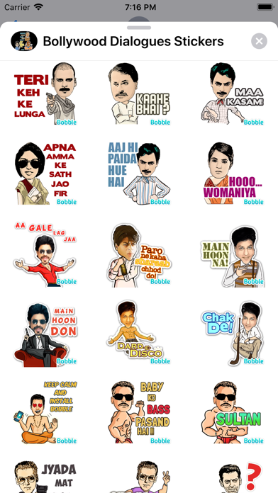Bollywood Dialogues Stickers screenshot 3