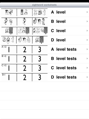 Sightword Worksheets - náhled