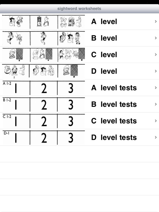 Sightword Worksheets