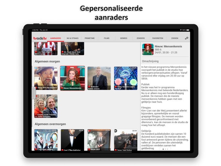 TVGiDS.tv - dé gids voor iPad