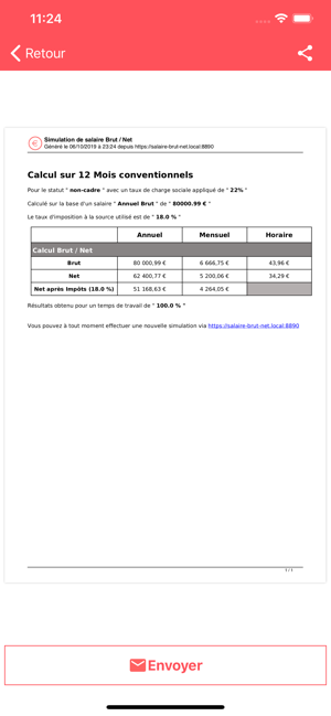 Calcul salaire Brut / Net(圖3)-速報App