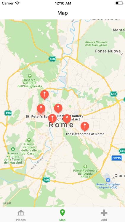 Rome Places Catalog