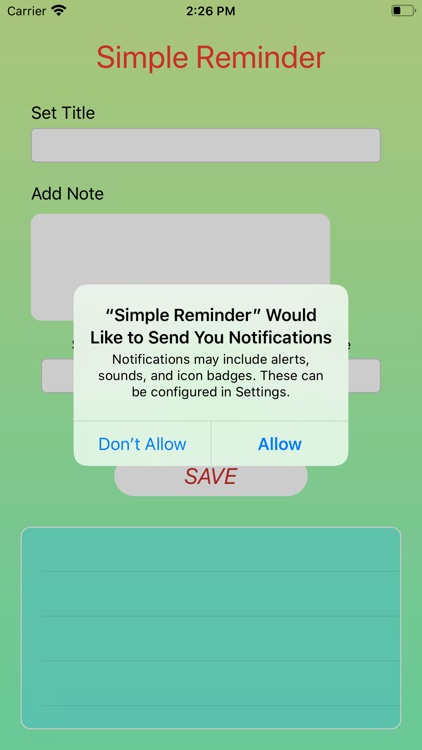 Pocket Task Reminder