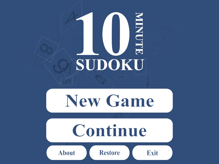 10 Minute Sudoku