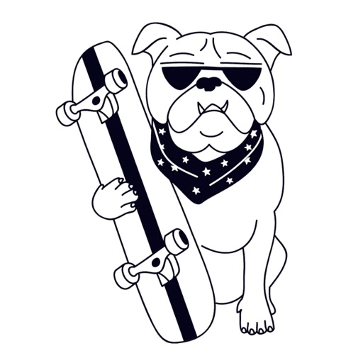 Longboard & Dog - Downhill icon
