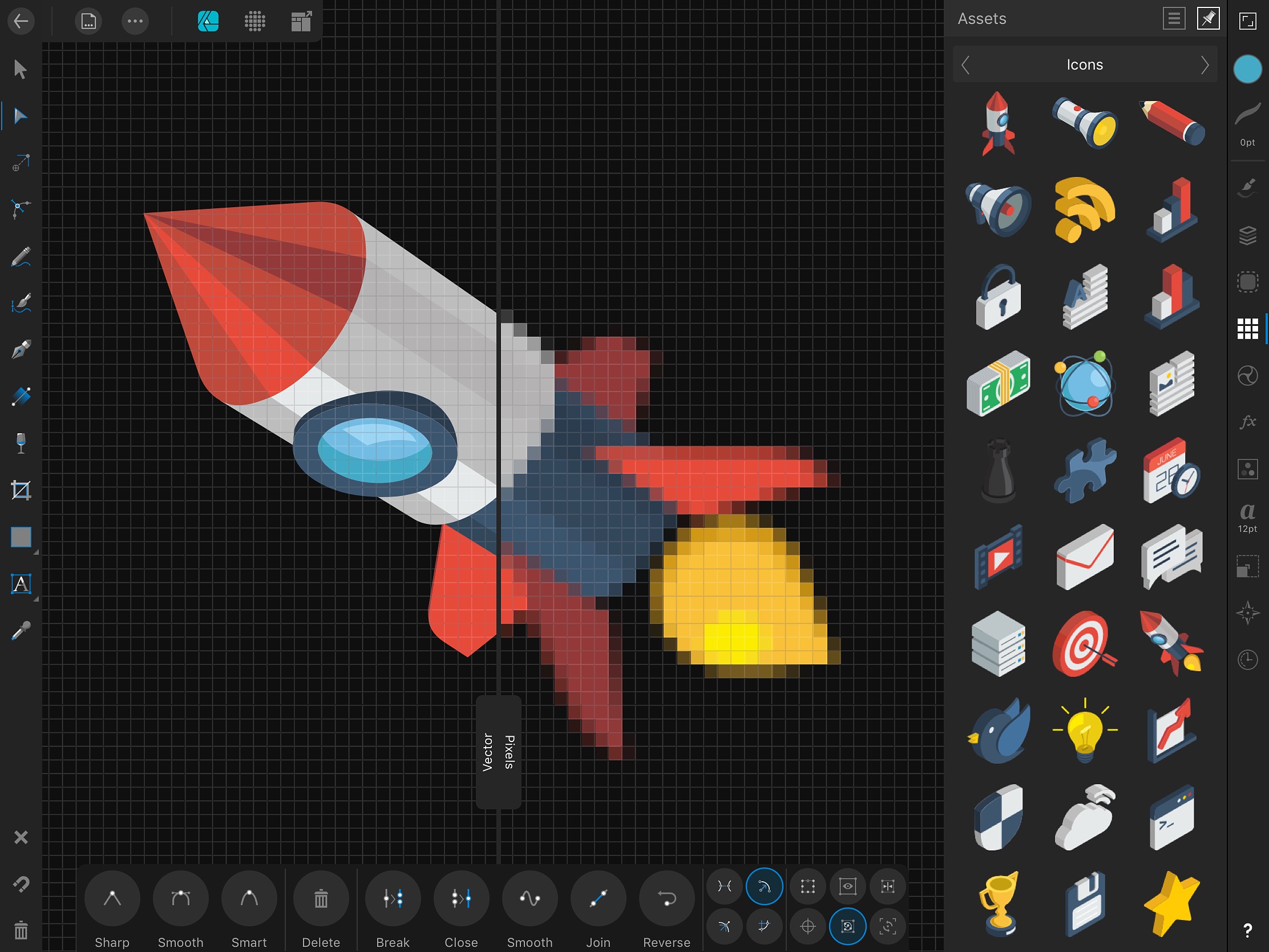 Screenshot do app Affinity Designer