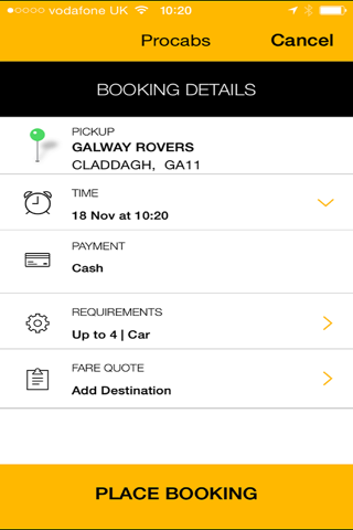 Procabs screenshot 3