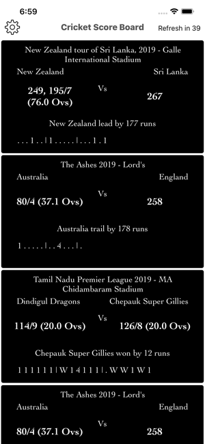 CricScoreBoard