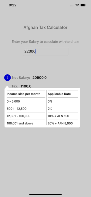 Afghan Taxes(圖2)-速報App