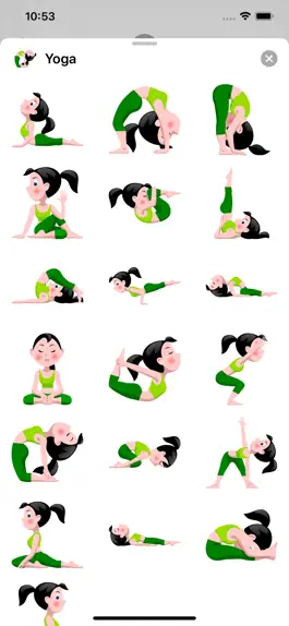 Game screenshot Yoga Girl Sticker Pack mod apk