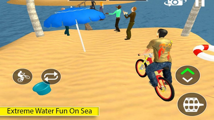 BMX Cycles Driving Beach