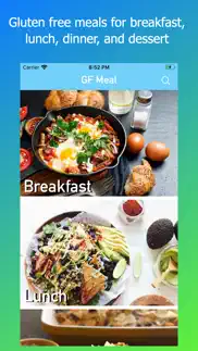 gf meal recipes iphone screenshot 1