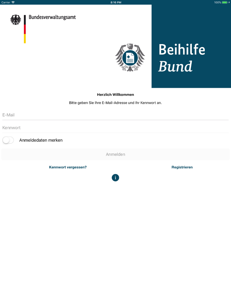Beihilfe Bund App for iPhone  Free Download Beihilfe Bund for iPad